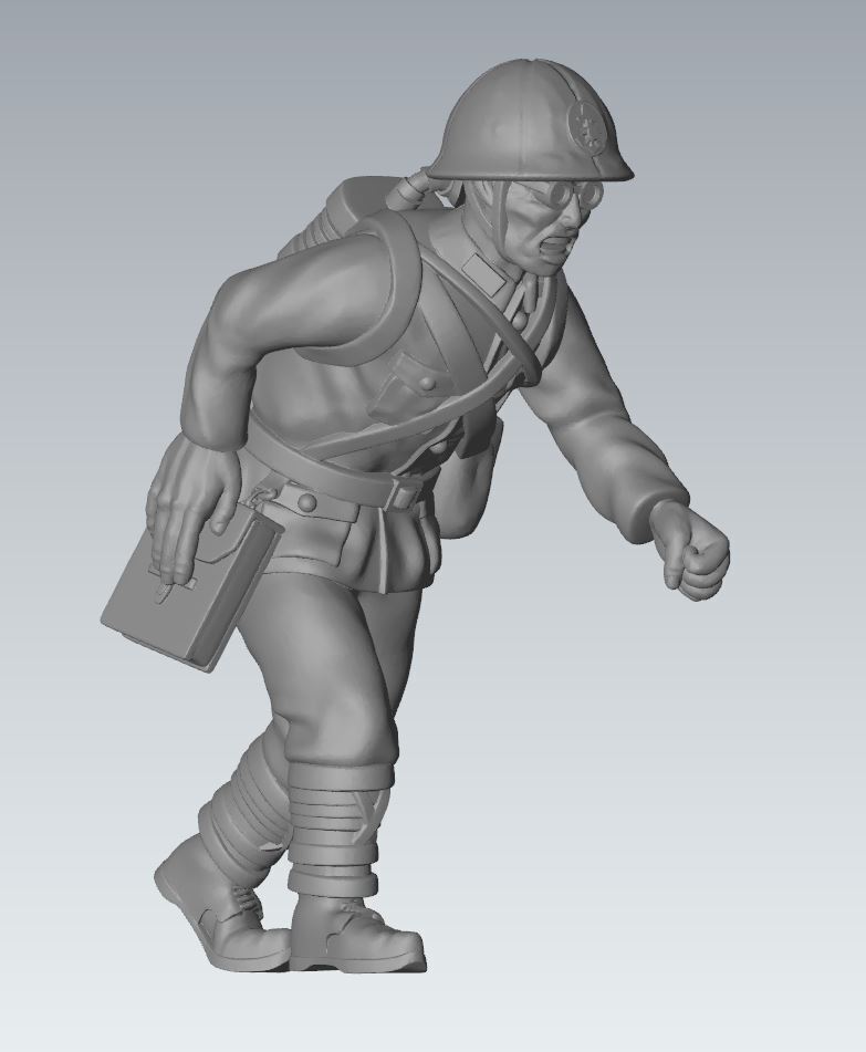 Bolt Action Battlegroup 28 mm Japanese Medic Team Resin Chain of Command