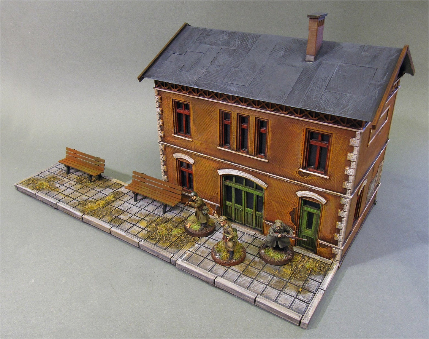 Wargaming Terrain European Train Station Various Scales Historical Wargaming