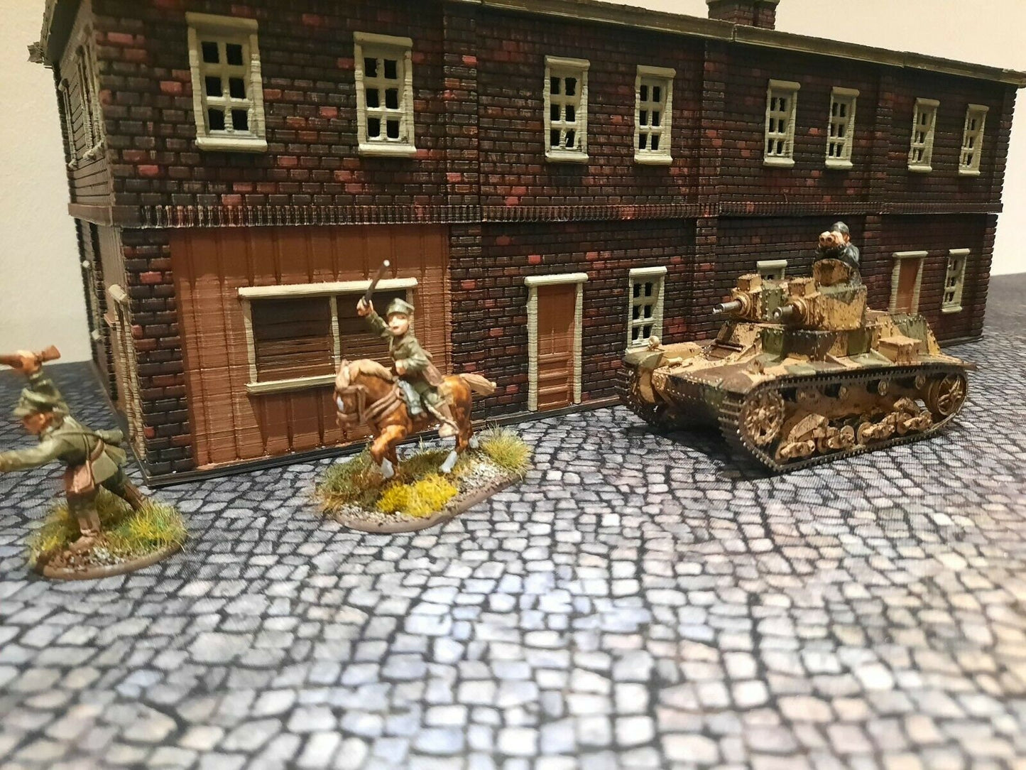 Wargaming Terrain Interlocking Terrace House (1 section) Various Scales Historical Wargaming