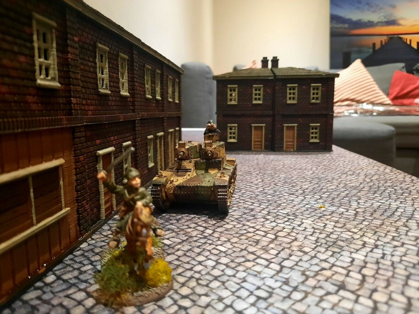 Wargaming Terrain Interlocking Terrace House (1 section) Various Scales Historical Wargaming
