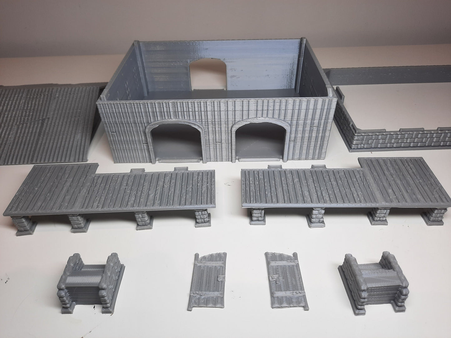 Wargaming Terrain Cargo Train Station Various Scales Historical Wargaming