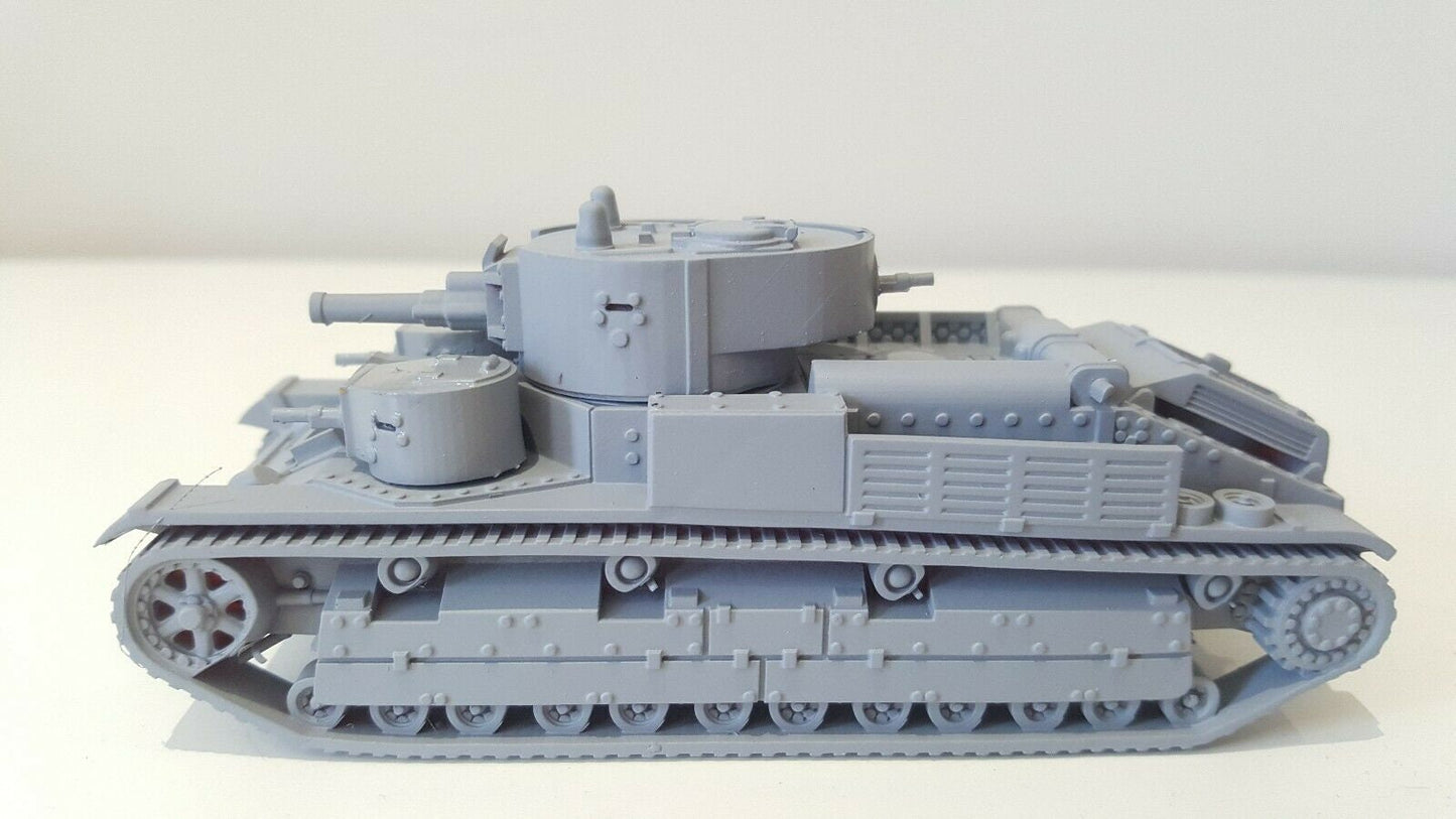 WWII Soviet T28 Uparmoured Tank Historical Wargaming