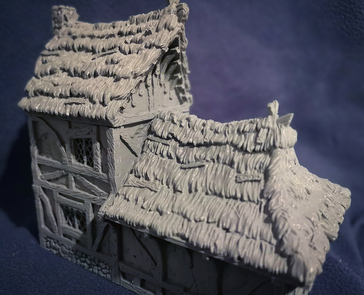 Wargaming Terrain Medium House Various Scales Historical Fantasy Wargaming