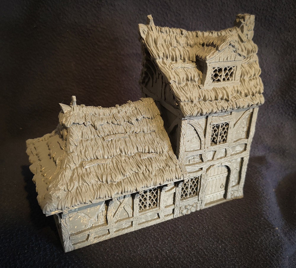 Wargaming Terrain Medium House Various Scales Historical Fantasy Wargaming