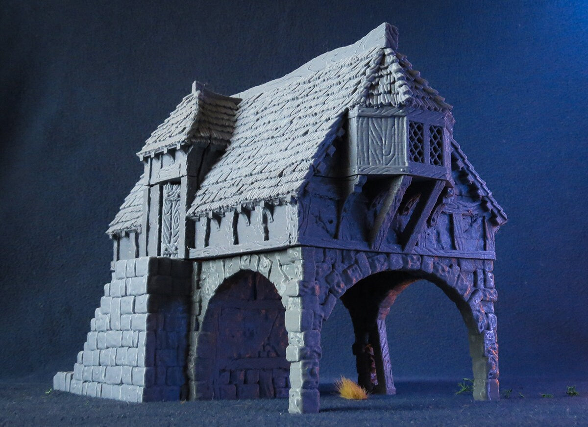 Wargaming Terrain Large Prison House Various Scales Historical Fantasy