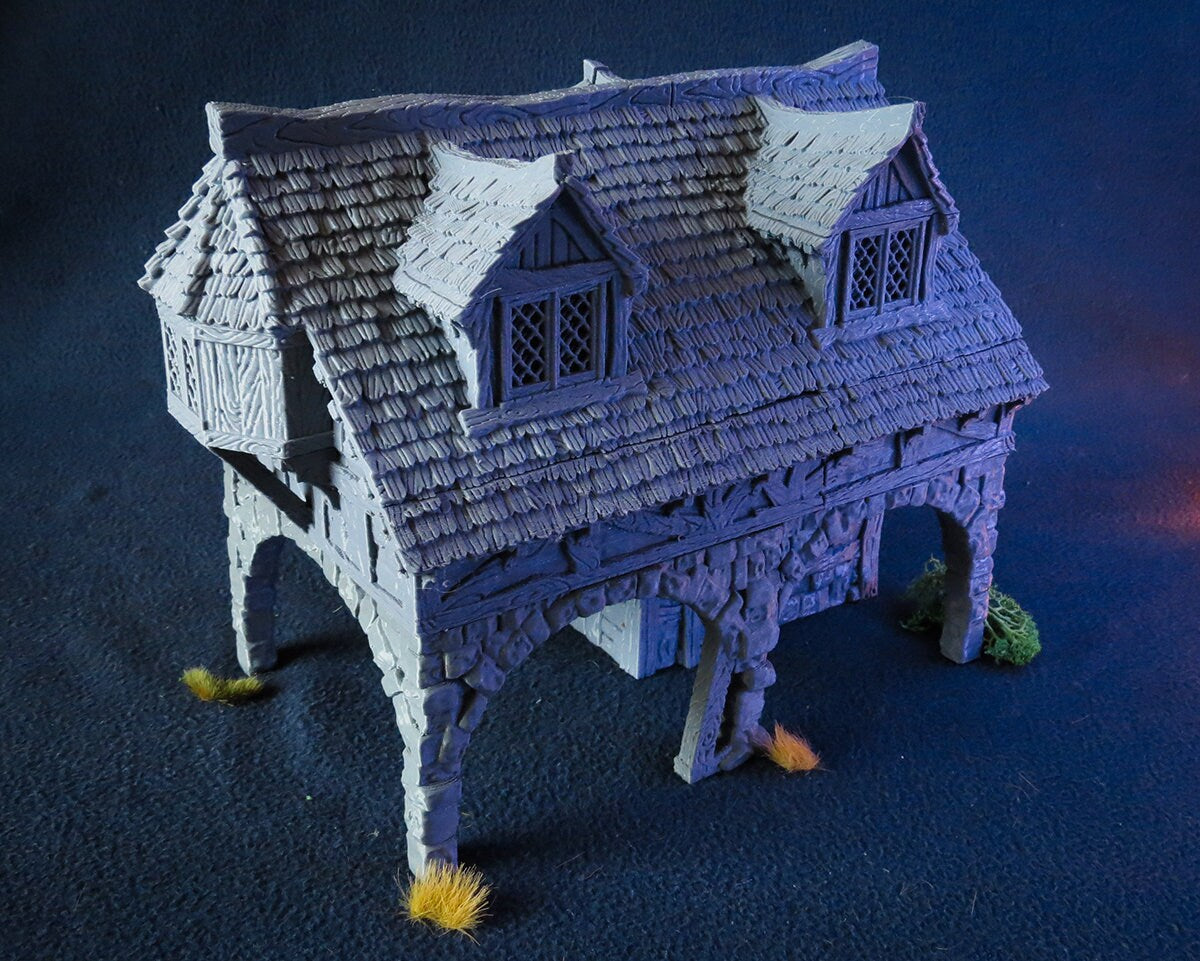 Wargaming Terrain Large Prison House Various Scales Historical Fantasy
