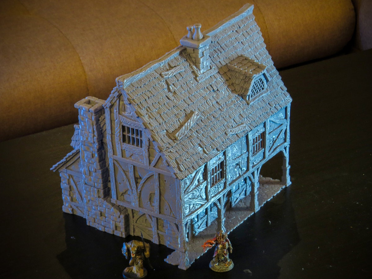 Wargaming Terrain Large House Various Scales Historical Fantasy Wargaming