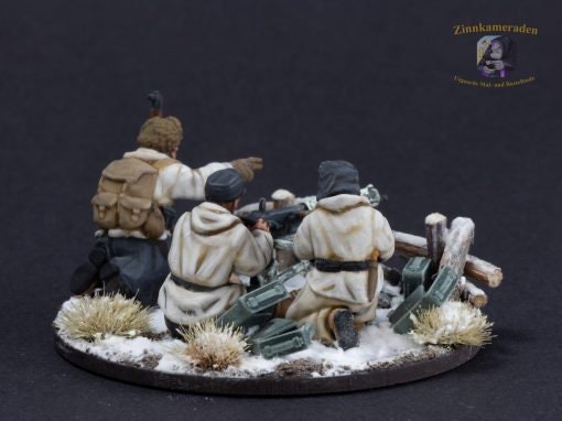 WWII Finnish Maxim MMG Team (3 models) Various Scales Historical Wargaming