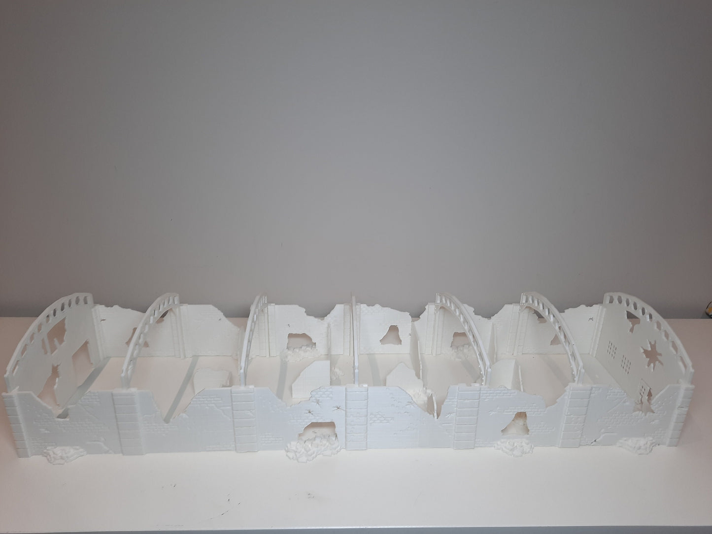 Wargaming Terrain Large Ruined Factory (27.5'' long in 1/56 scale) Various Scales Historical Wargaming