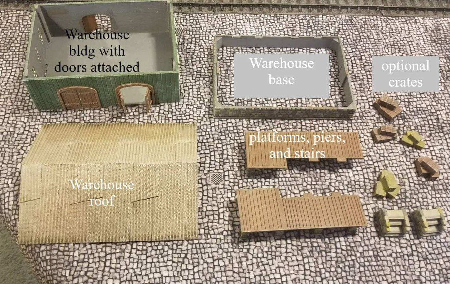 Wargaming Terrain Cargo Train Station Various Scales Historical Wargaming