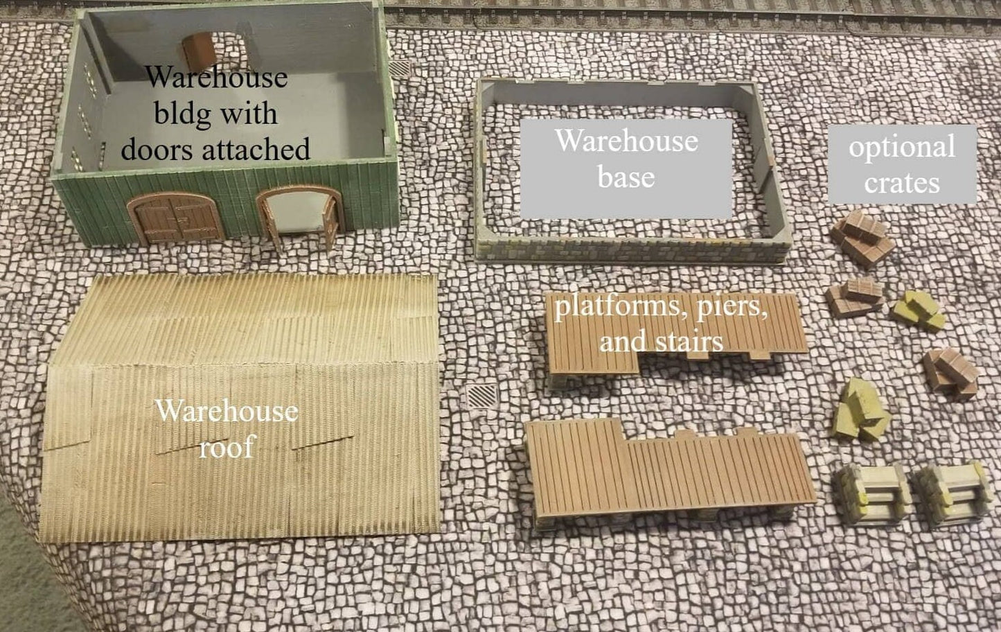 Wargaming Terrain Cargo Train Station Various Scales Historical Wargaming