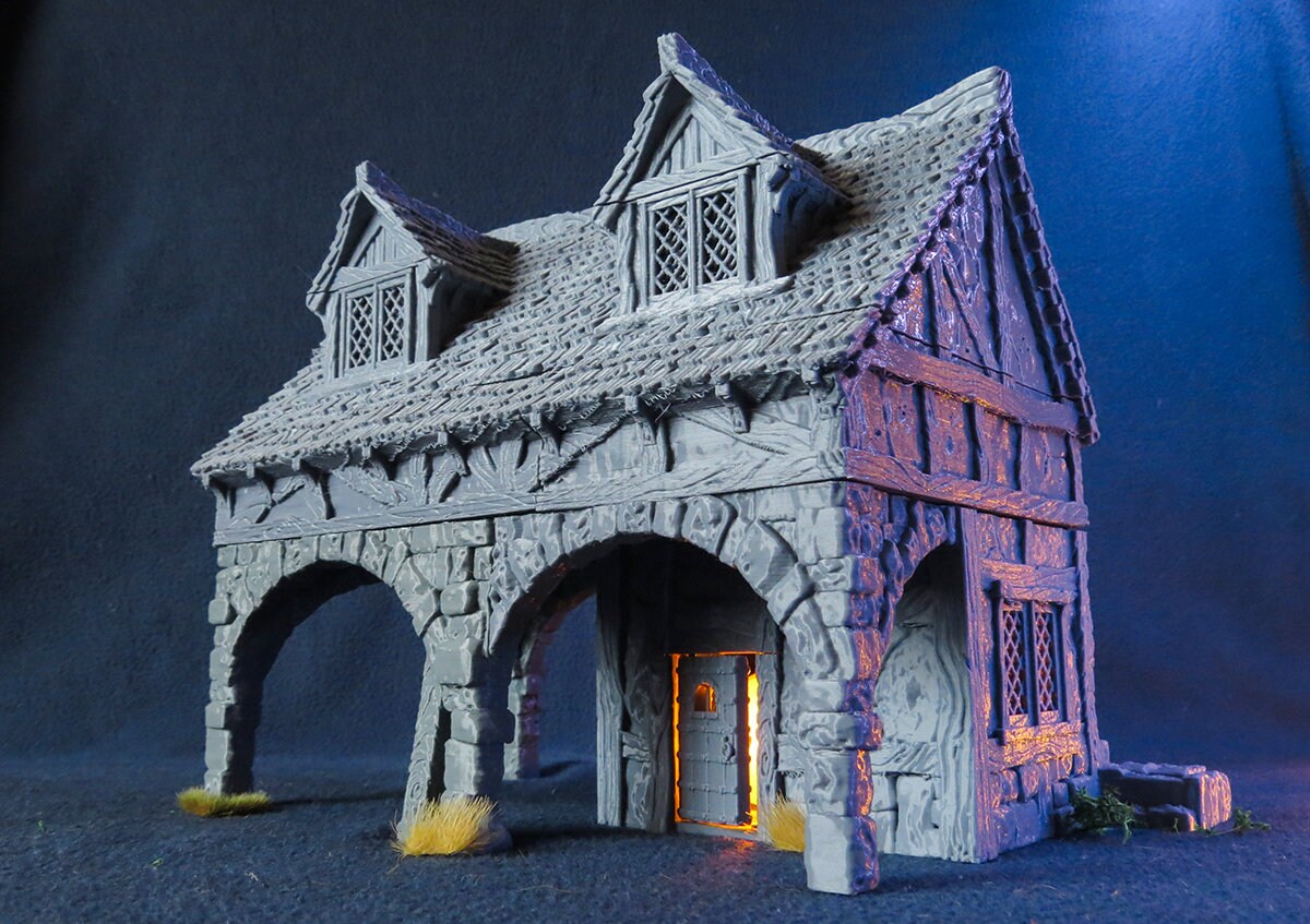 Wargaming Terrain Large Prison House Various Scales Historical Fantasy