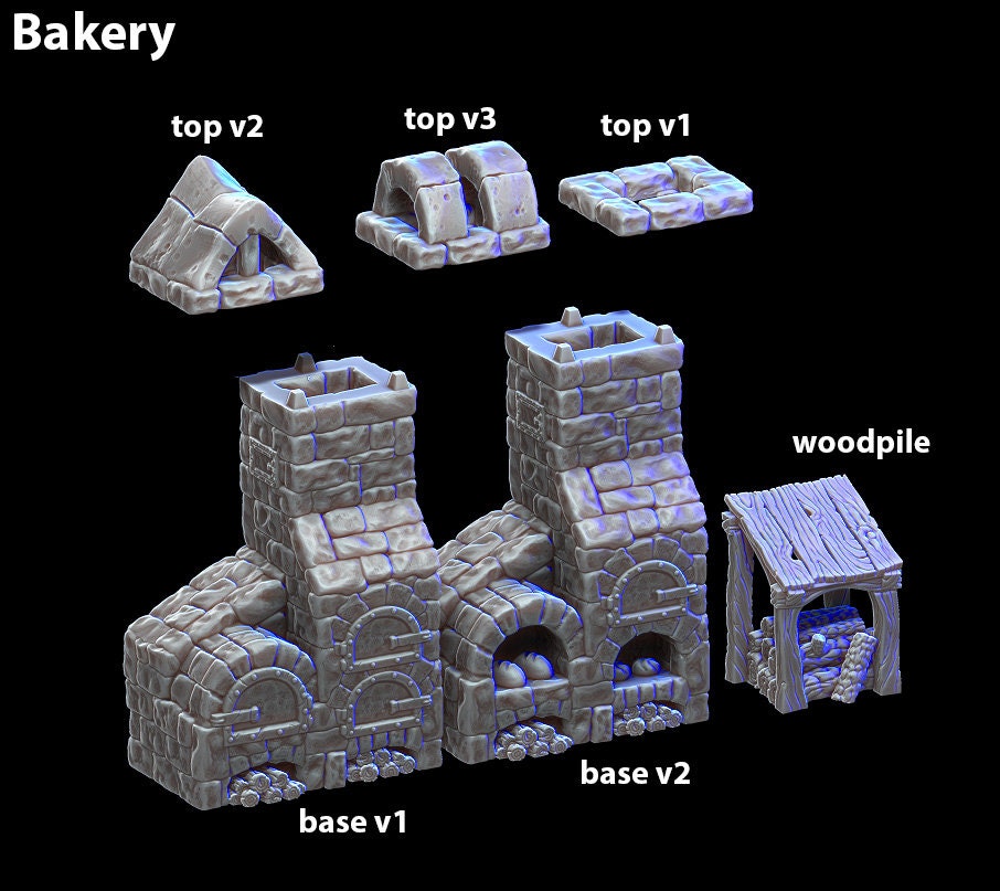 Wargaming Terrain Bakery Building Various Scales Historical Wargaming (US tariffs are pre-paid by us)