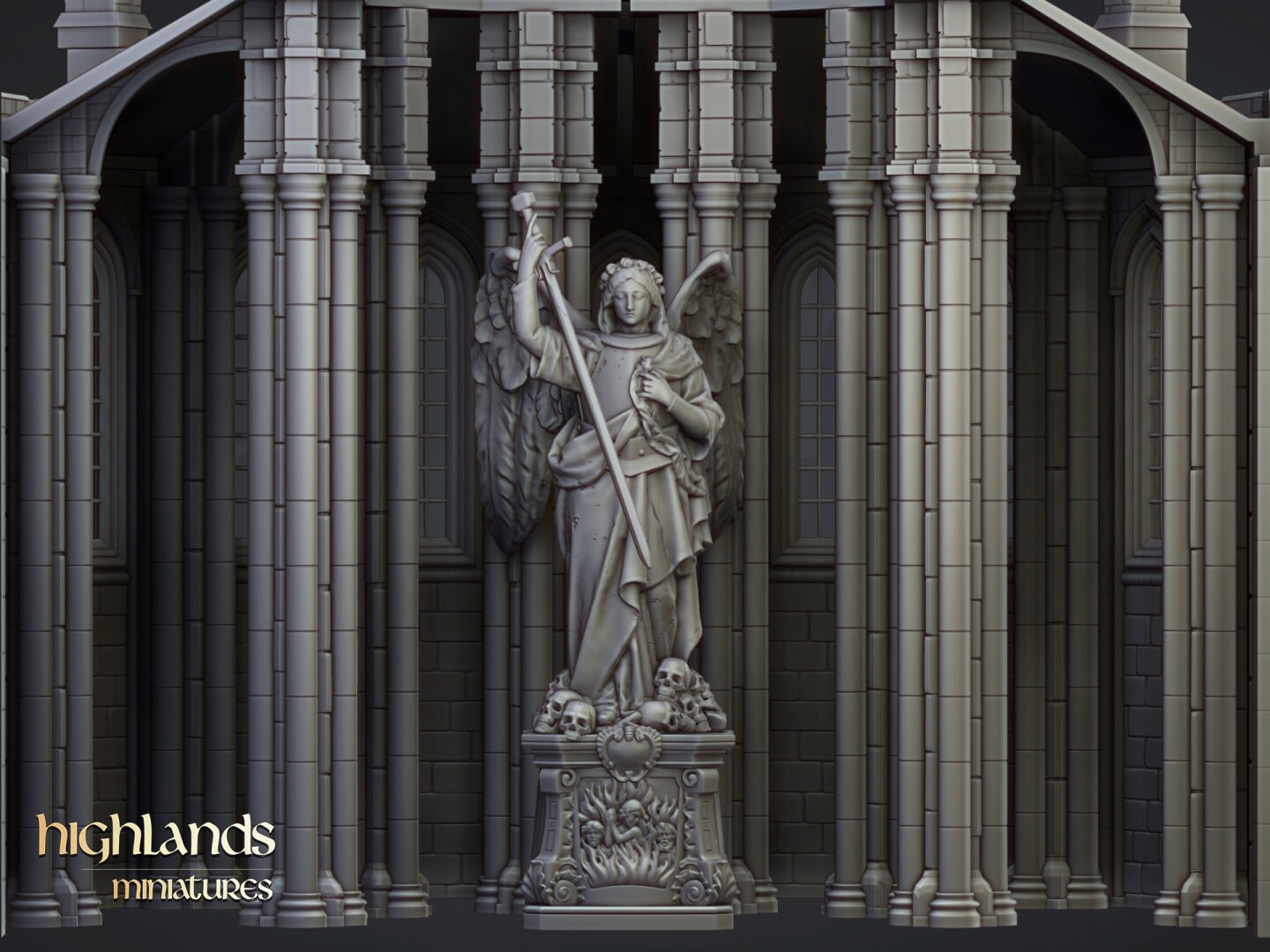 Wargaming Terrain Saint Helena Statue (18cm high in 1/56 Scale) Various Scales Historical Fantasy