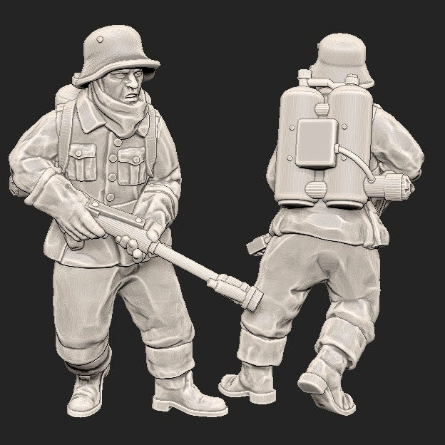 WWII Finnish Flamethrower (1 model) Various Scales Historical Wargaming (US tariffs are pre-paid by us)