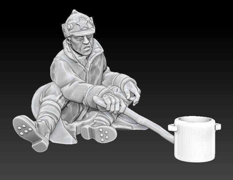 WWII Soviet Resting Soldiers (3 models) Various Scales Historical Wargaming