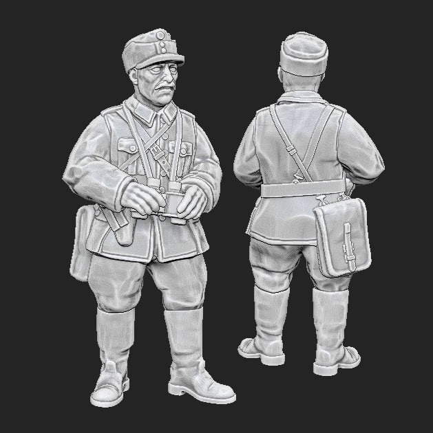 WWII Finnish Officer Various Scales Historical Wargaming