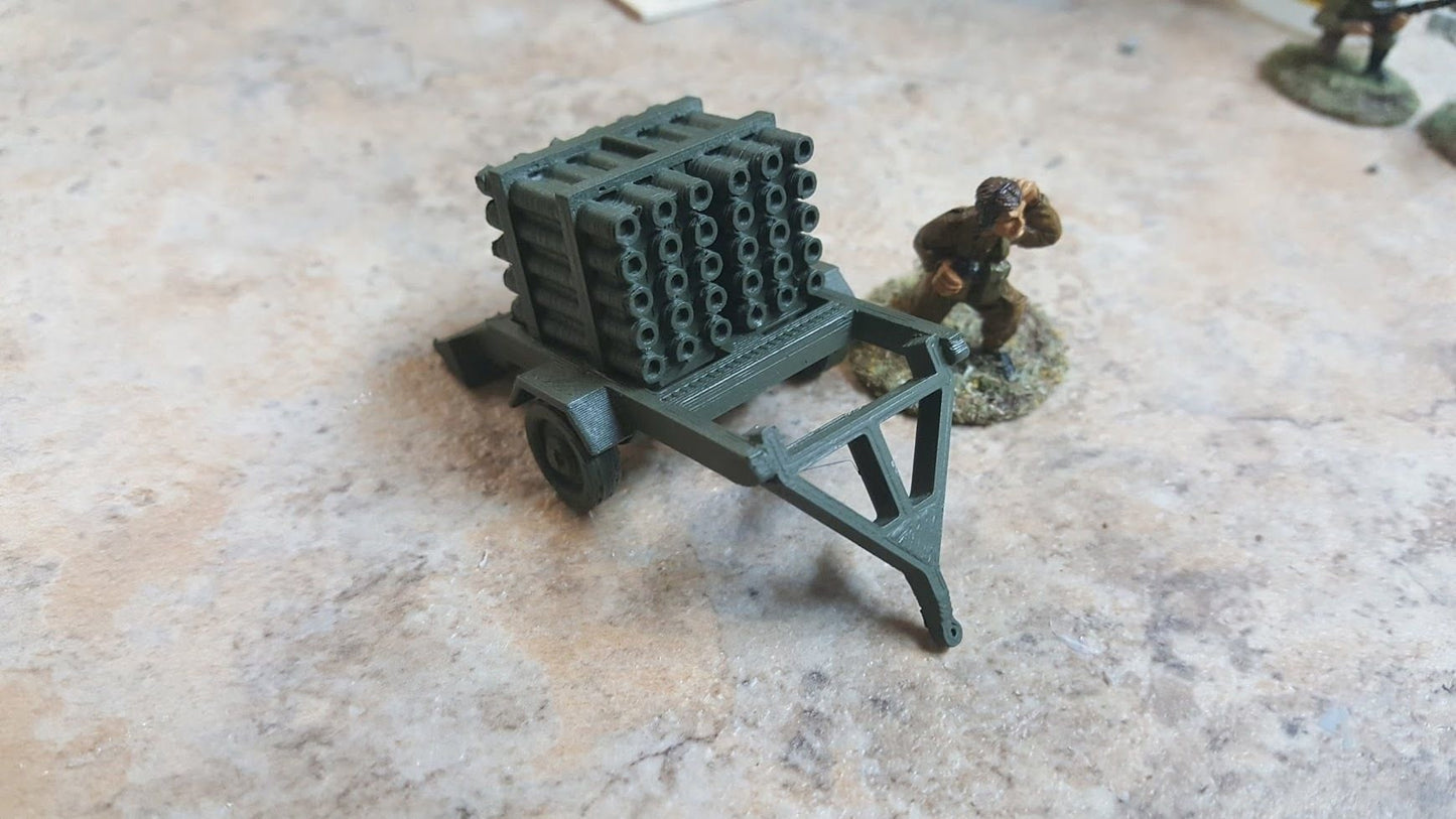 WWII US Land Mattress Multiple Launcher Various Scales Historical Wargaming (US tariffs are pre-paid by us)