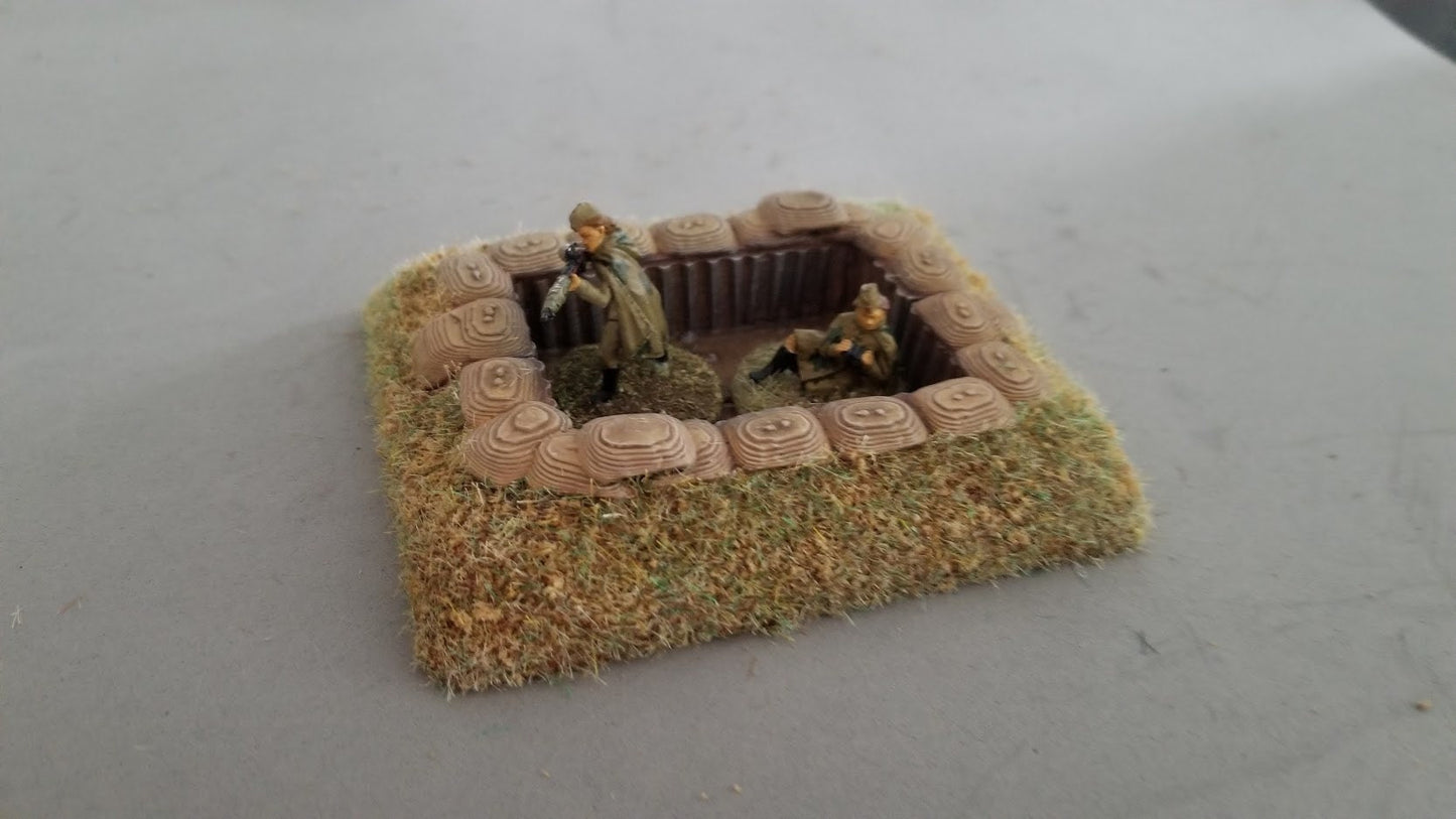 Wargaming Terrain Dug in Entrenchment Set Various Scales Historical Wargaming