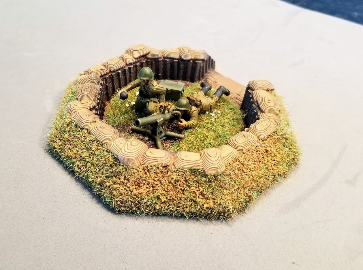 Wargaming Terrain Dug in Entrenchment Set Various Scales Historical Wargaming