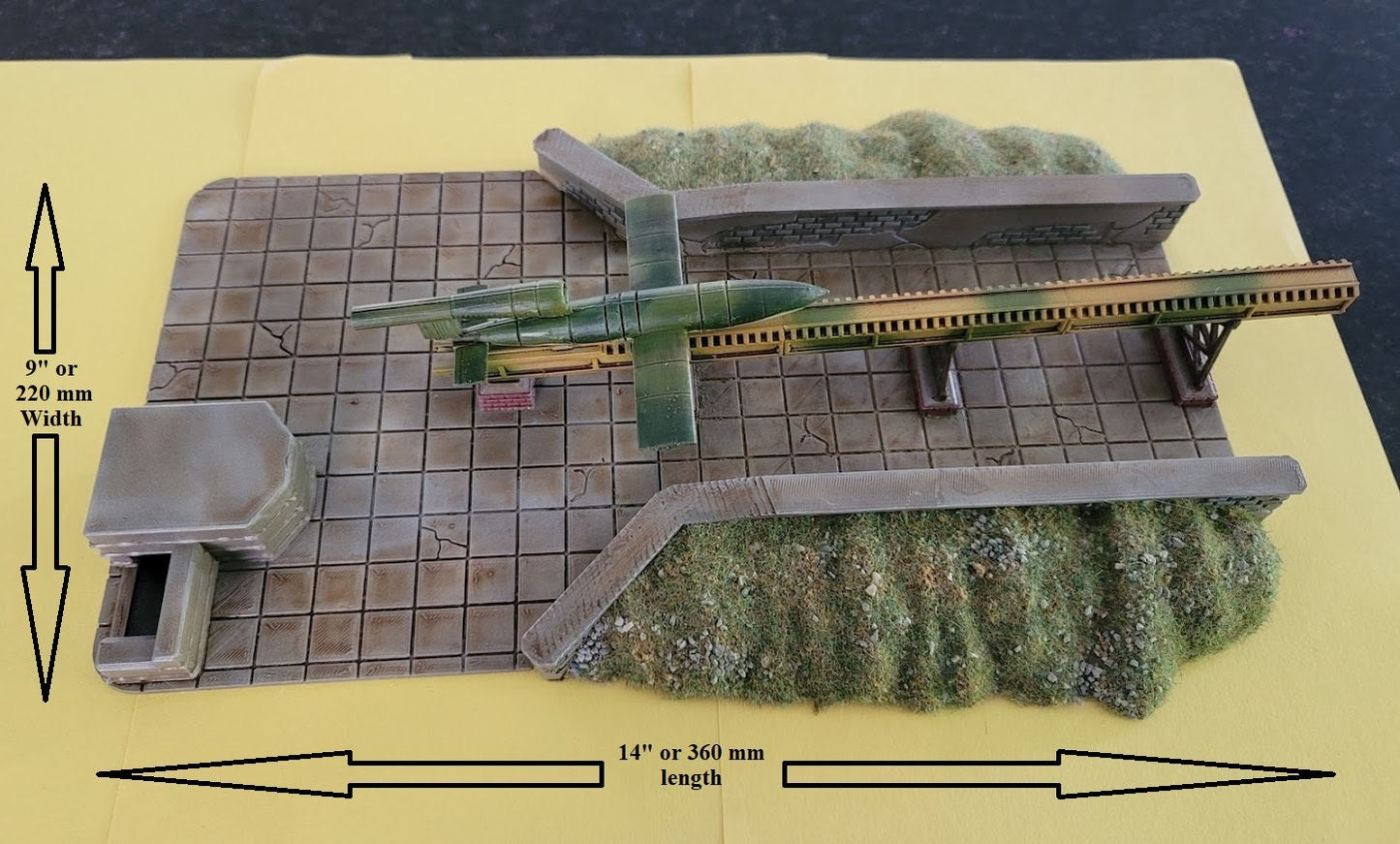 Wargaming Terrain V1 Rocket Launch Site Various Scales Historical Wargaming (US tariffs are pre-paid by us)