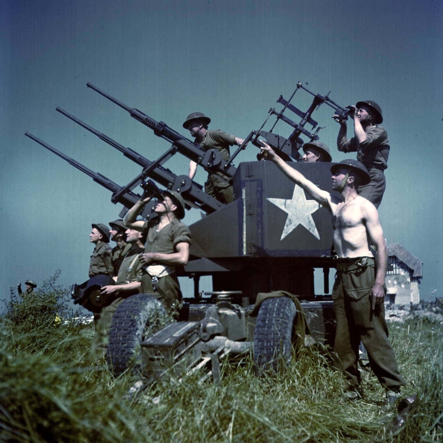 WWII British Triple Polsten Cannon Various Scales Historical Wargaming (US tariffs are pre-paid by us)