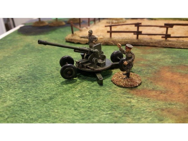 WWII Soviet Model 1939 37mm AA Gun Various Scales Historical Wargaming (US tariffs are pre-paid by us)