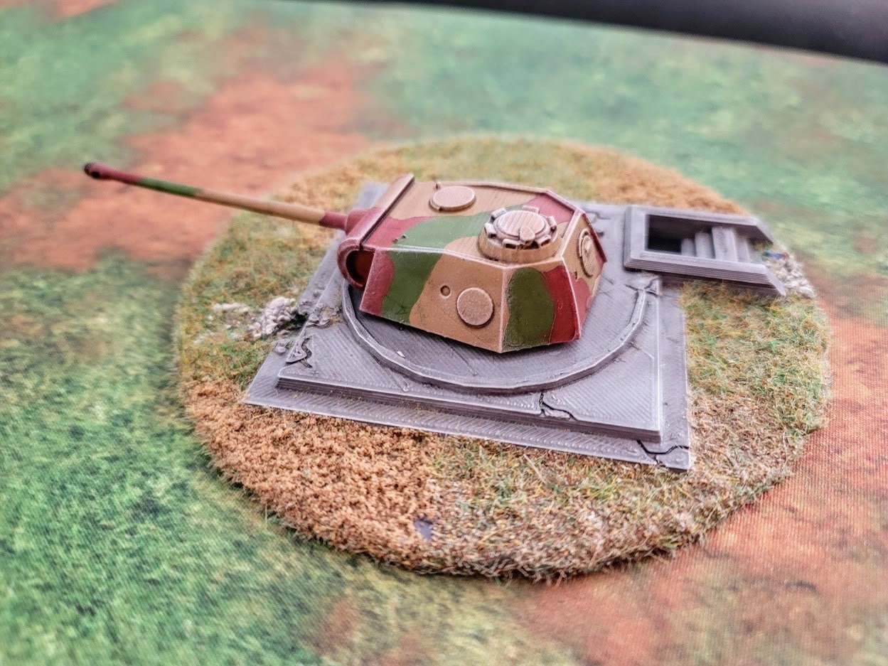 Wargaming Terrain WWII German Pantherturm Various Scales Historical Wargaming