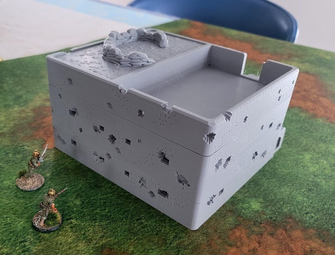 Wargaming Terrain Tarawa Japanese Command Bunker Various Scales Historical Wargaming