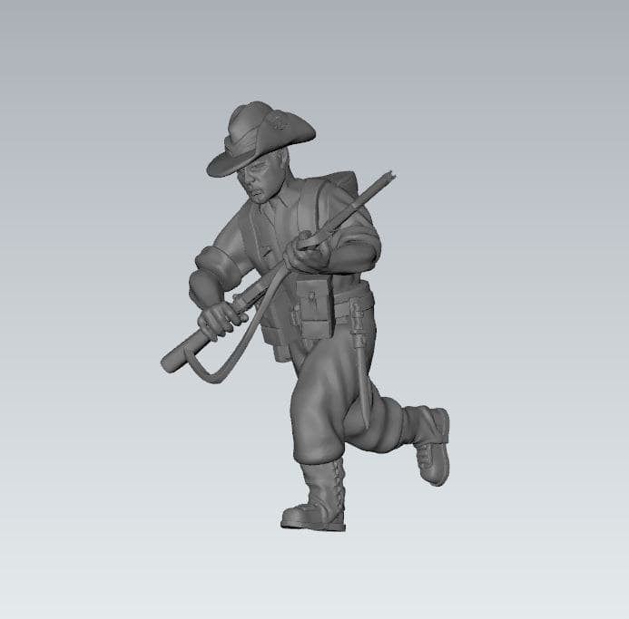 WWII Australian Combat Squad (7 models) Various Scales Historical Wargaming