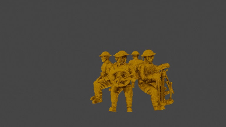 WWII British Generic Drivers And Passengers Set (6 models) Various Scales Historical Wargaming