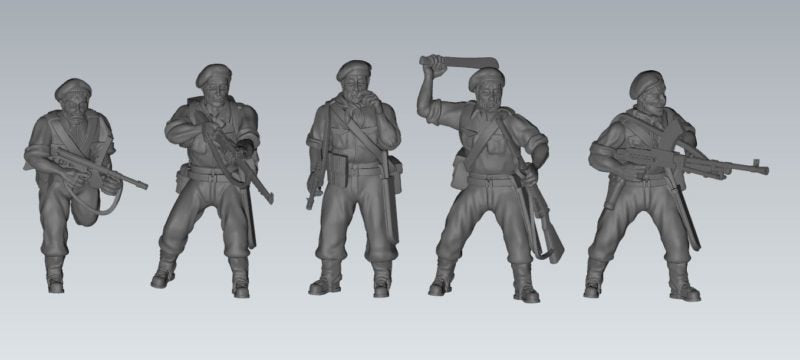 WWII Australian Independent Company Squad (9 models) Various Scales Historical Wargaming