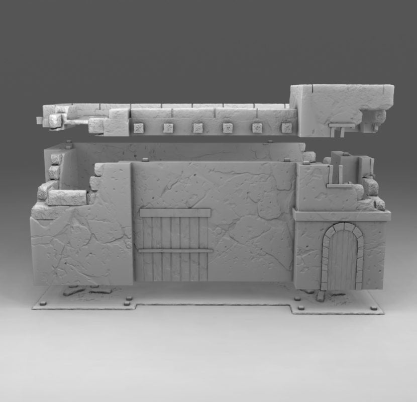 Wargaming Terrain Arab Building 2 with Scenic Base Various Scales Historical Wargaming