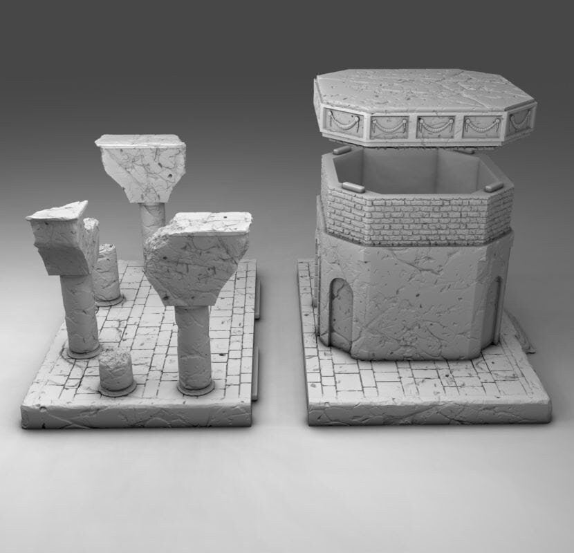Wargaming Terrain Arab Building 3 Various Scales Historical Wargaming