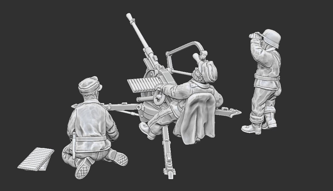 WWII Italian Breda Mod.35 with Crew Various Scales Historical Wargaming (US tariffs are pre-paid by us)