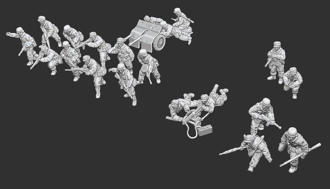 WWII Summer Finnish Soldiers 1st Wave Bundle Various Scales Historical Wargaming