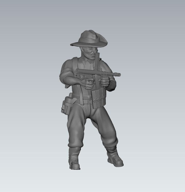 WWII Australian Combat Squad (7 models) Various Scales Historical Wargaming