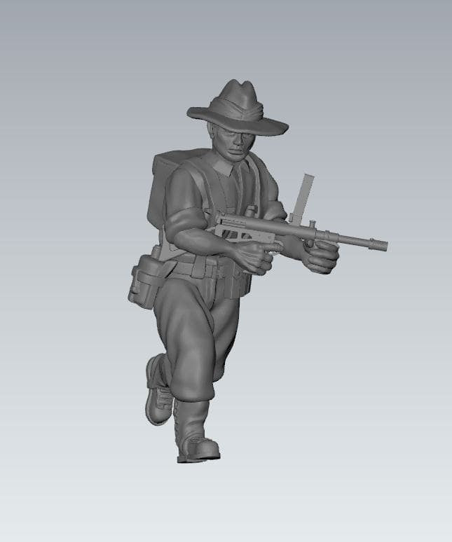 WWII Australian Combat Squad (7 models) Various Scales Historical Wargaming