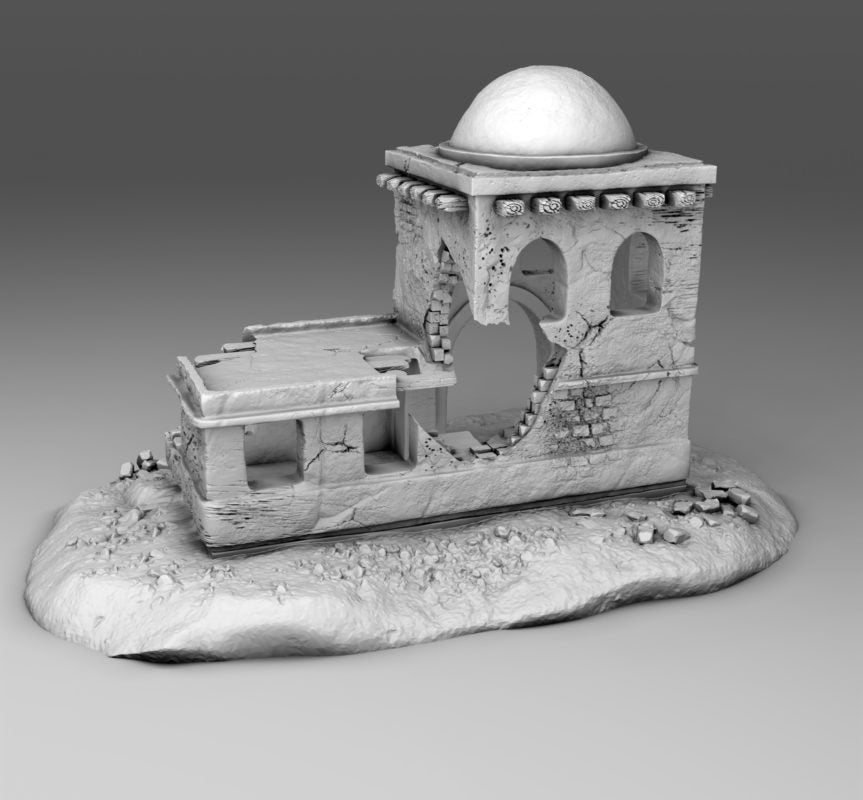 Wargaming Terrain Arab Building 1 with Scenic Base Various Scales Historical Wargaming