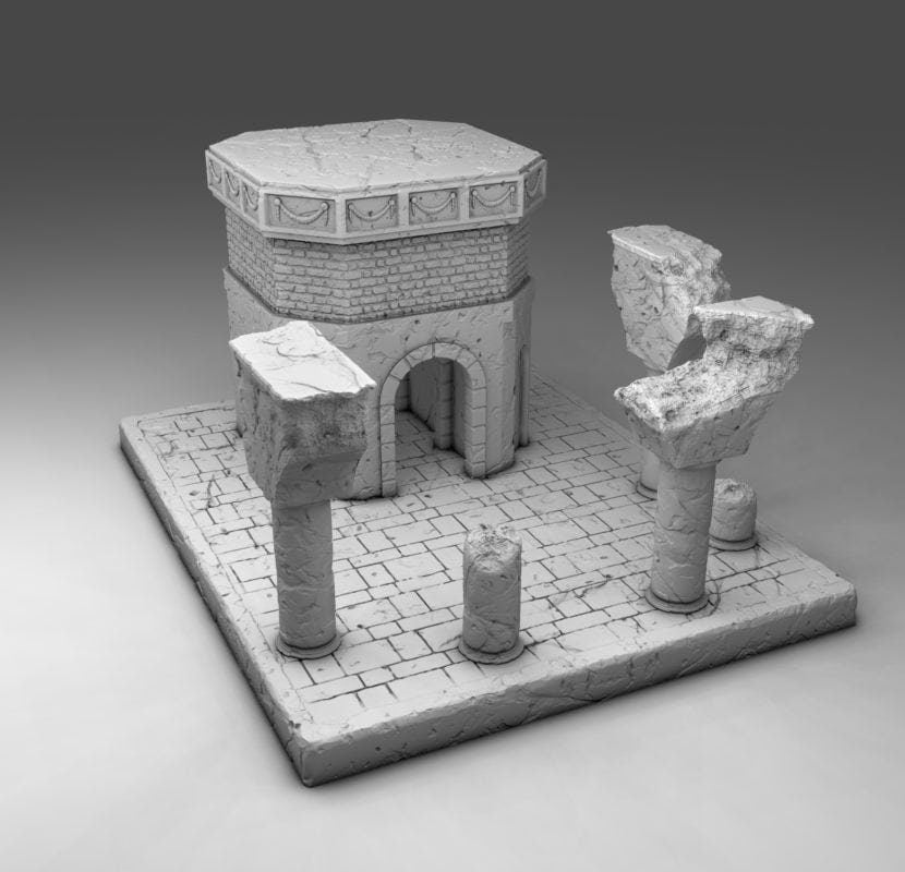 Wargaming Terrain Arab Building 3 Various Scales Historical Wargaming