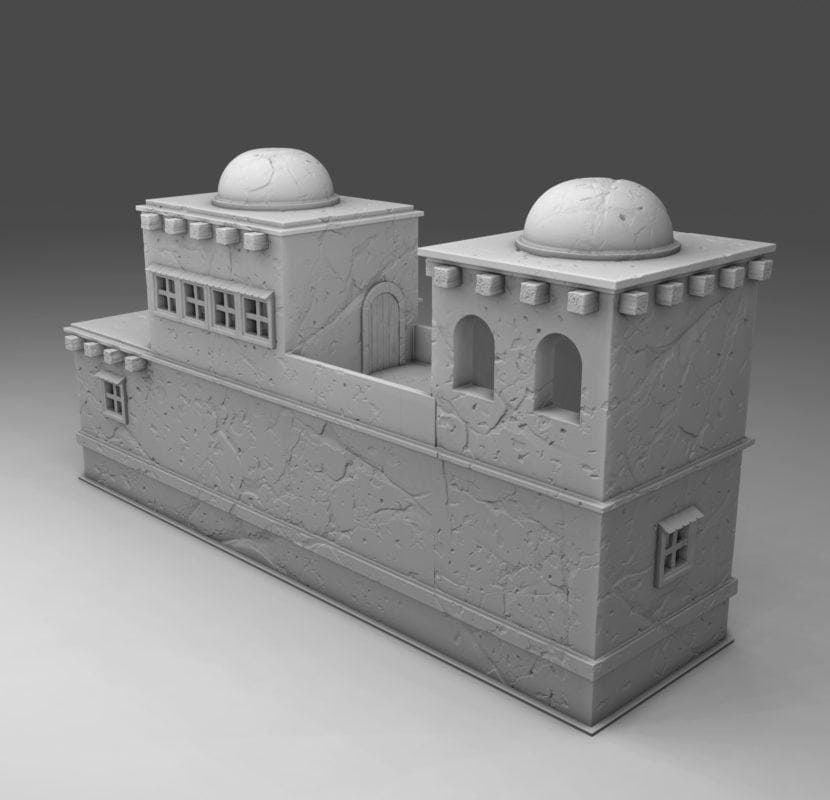 Wargaming Terrain Arab Building Complex Various Scales Historical Wargaming