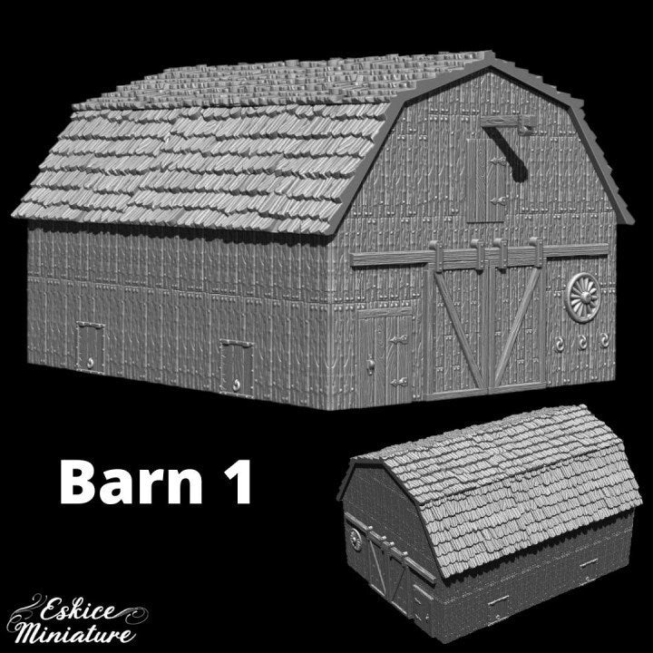 Wargaming Terran American Barn Various Scales Historical Wargaming