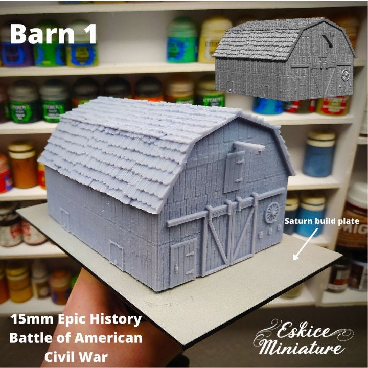 Wargaming Terran American Barn Various Scales Historical Wargaming