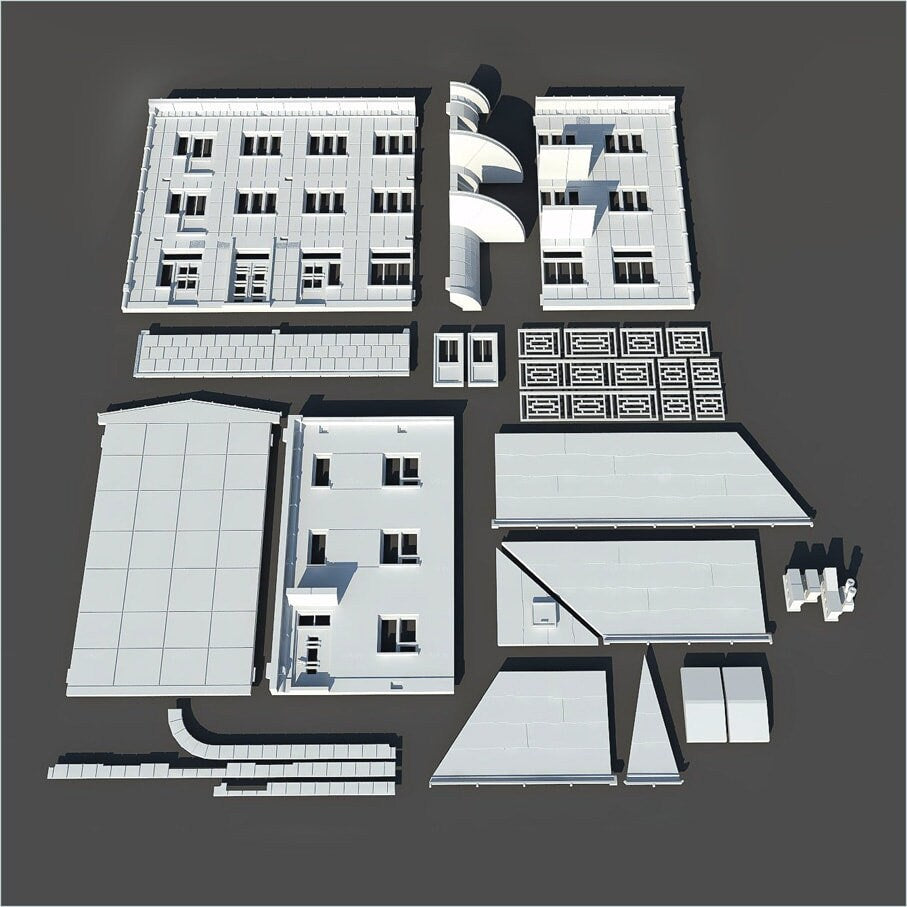 Wargaming Terrain Modernist House A Various Scales Historical Wargaming
