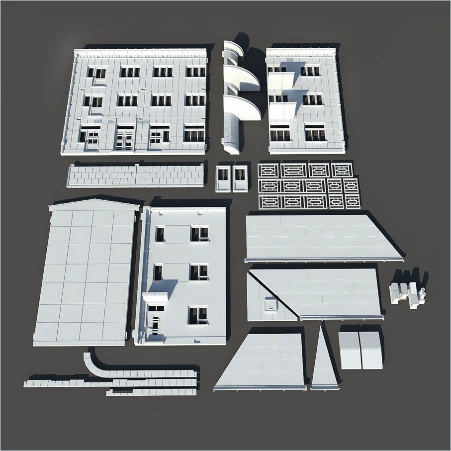 Wargaming Terrain Modernist House A Various Scales Historical Wargaming
