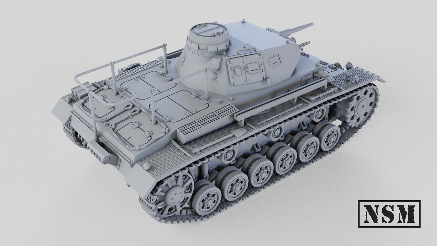 WWII German Panzerbefehlswagen III Ausf E Command Tank Various Scales Historical Wargaming