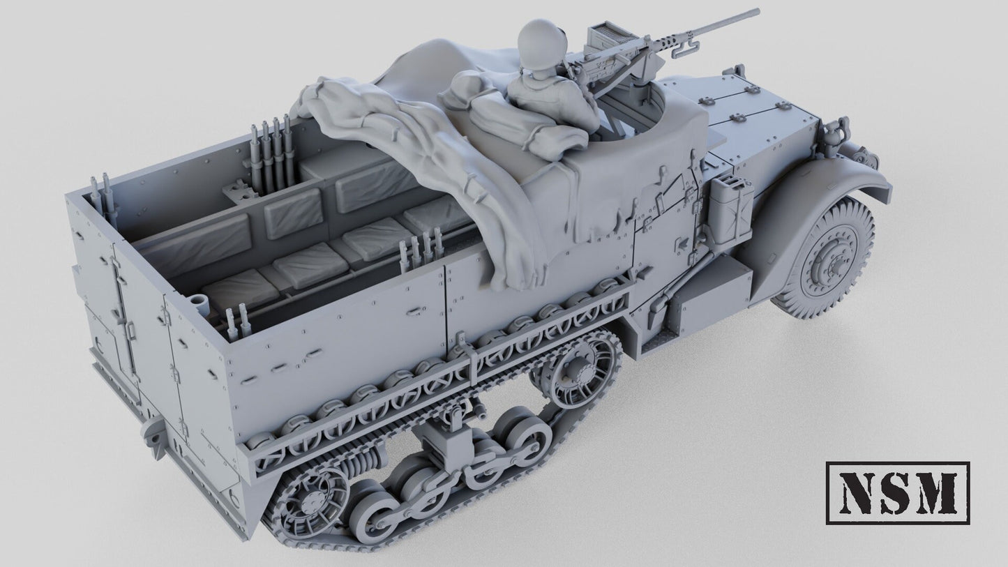 WWII US M2A1 Halftrack Various Scales Historical Wargaming