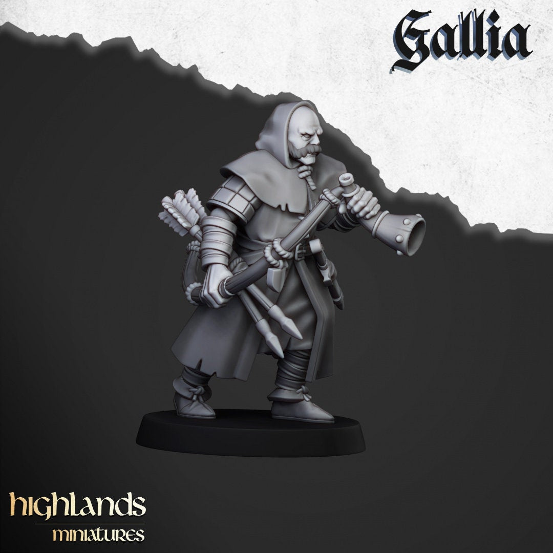 Highland Miniatures Gallia Archers x12 Fanatsy AoS ToW