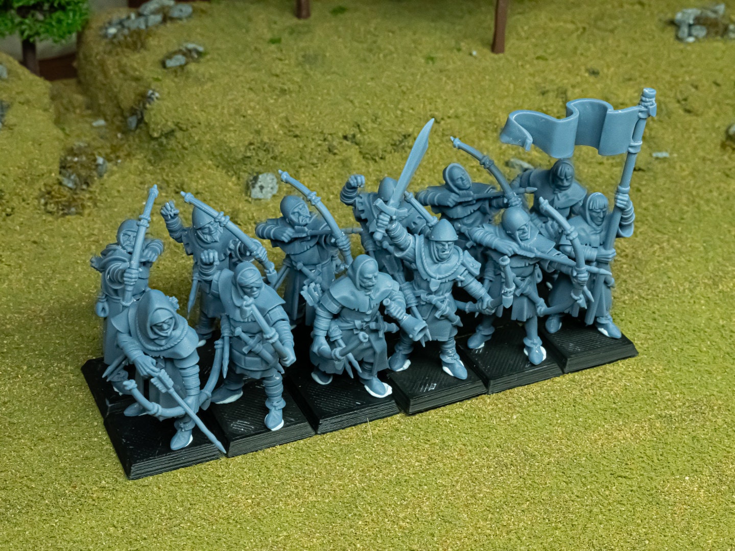 Highland Miniatures Gallia Archers x12 Fanatsy AoS ToW