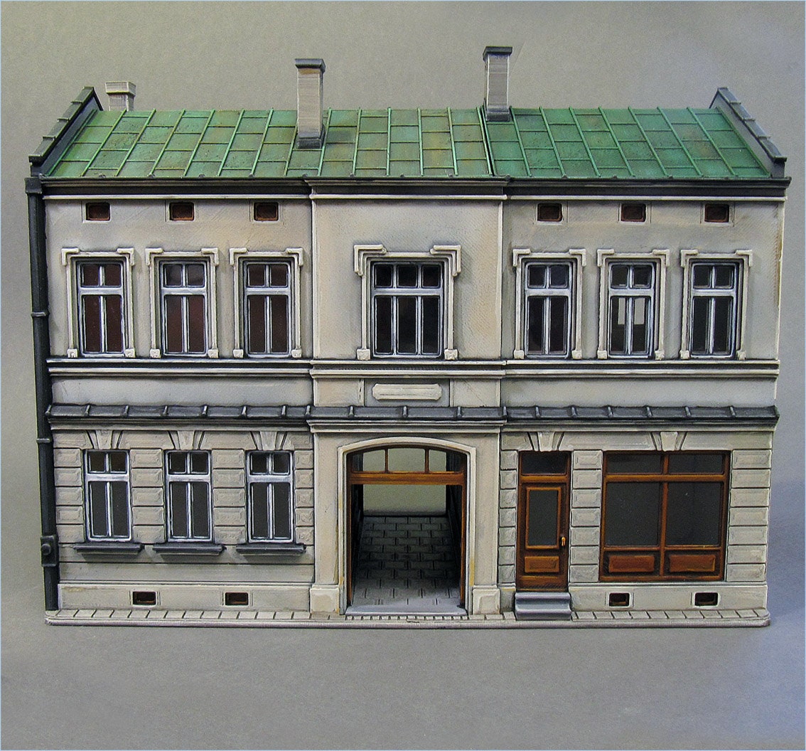 Wargaming Terrain Urban House C Various Scales Historical Wargaming